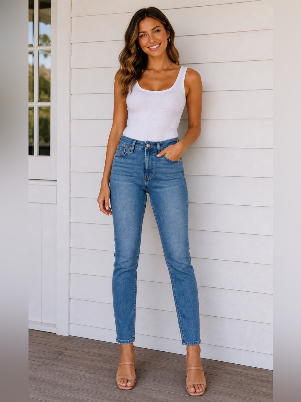 Madewell High-Rise Skinny Jeans in Medium Wash - Size 27